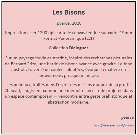 Cartel de Les Bisons